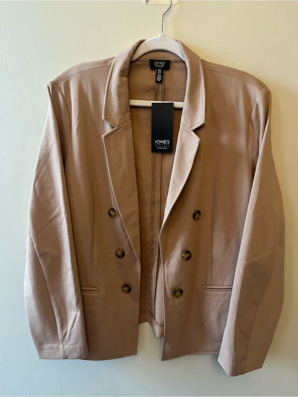NWT $129 Jones New York Signature Blazer Womens Size XL Praline Classic Academia